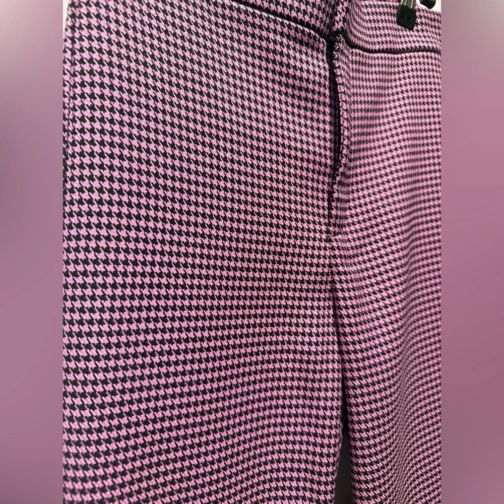 Zara Houndstooth Mini Flare Pants - Picture 3 of 7